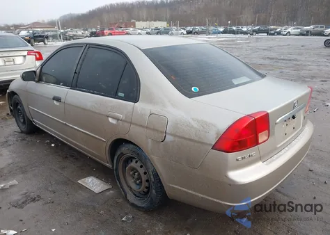 2002 Honda Civic Ex из США, поврежденный, VIN 1HGES26752L050749